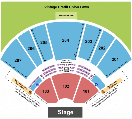 Hollywood Casino Amphitheatre Rod Stewart Seating Chart